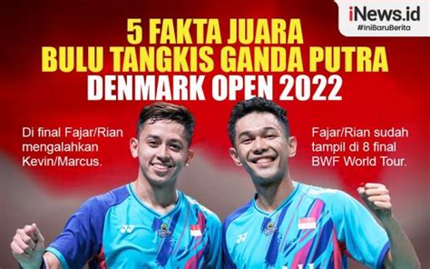Infografis 5 Fakta Fajarrian Juara Bulu Tangkis Ganda Putra Denmark