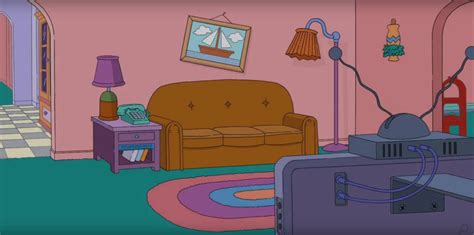 Le célèbre salon des Simpson réimaginé dans 6 styles design différents