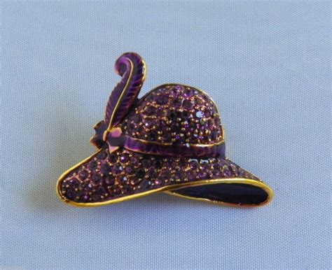 RED HAT SOCIETY Purple Rhinestone Hat