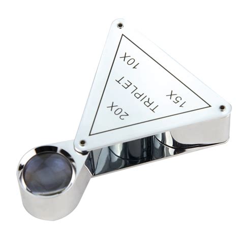 Lupa Triplet 10X - Magnifying Loupe for Jewelry Inspection