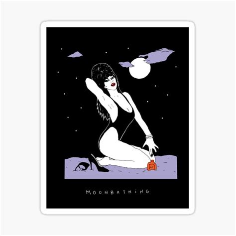 "Moonbathing - Elvira" Sticker for Sale by cervaantes | Redbubble