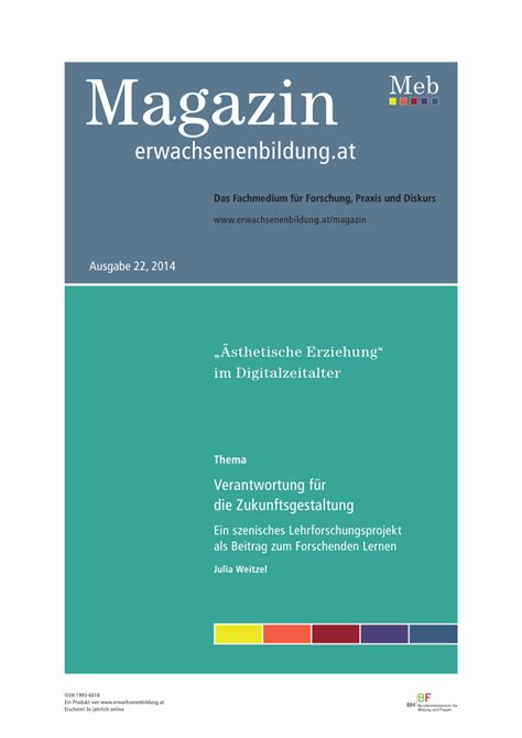 PDF Verantwortung für Zukunftsgestaltung Ein szenisches