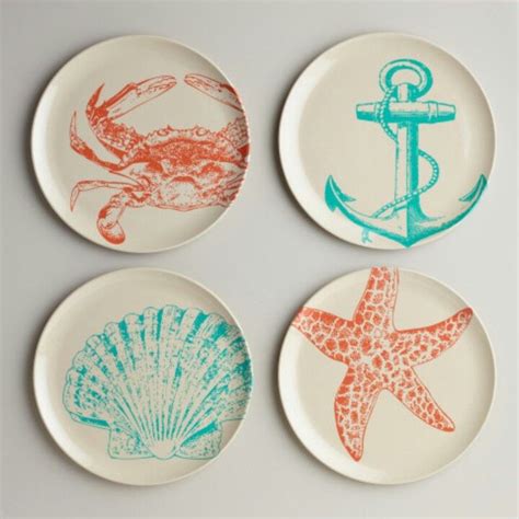 Under The Sea Plates Beach House Decor Decorative Plates Plates