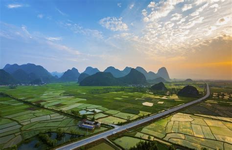 Photography Mountains Nature Landscape Guilin Rice Paddy China