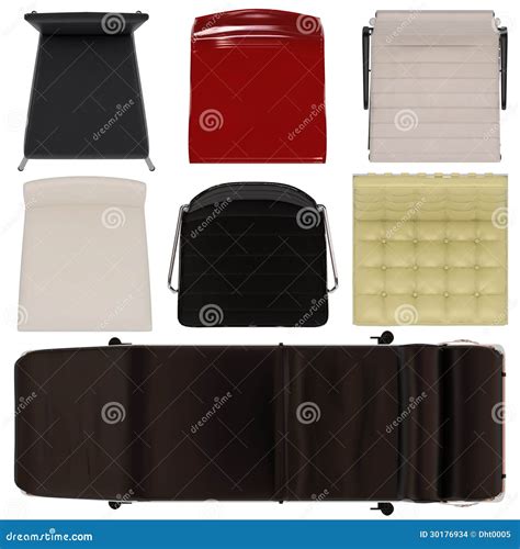 Set of Chairs Top View stock illustration. Illustration of interior ...