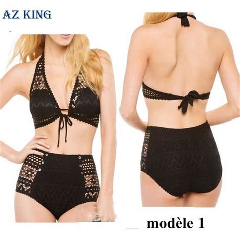 Bikini Taille Haute Bikini Femmes Dentelle Sexy Cdiscount Sport