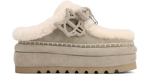 Naked Wolfe Blizzard Yetti Stone Suede In Grey Lyst Uk