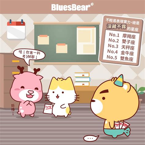 不輕易表現實力，總是深藏不露的星座 Bluesbear 星座小熊 Line Today