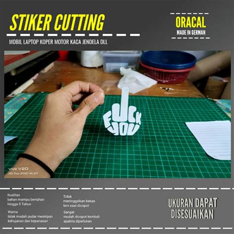 Jual Stiker Fuck You Sticker Cutting Transparan Logo Dll Shopee Indonesia