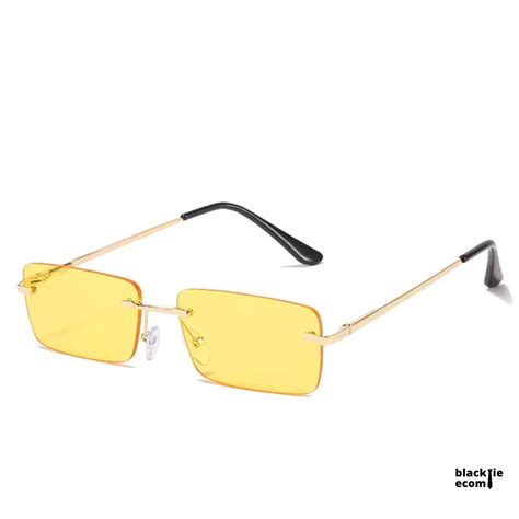 BKT1978 Super Hot Fashion Retro Vintage Spring Hinges Rimless Rectangle Eyewear Colourful