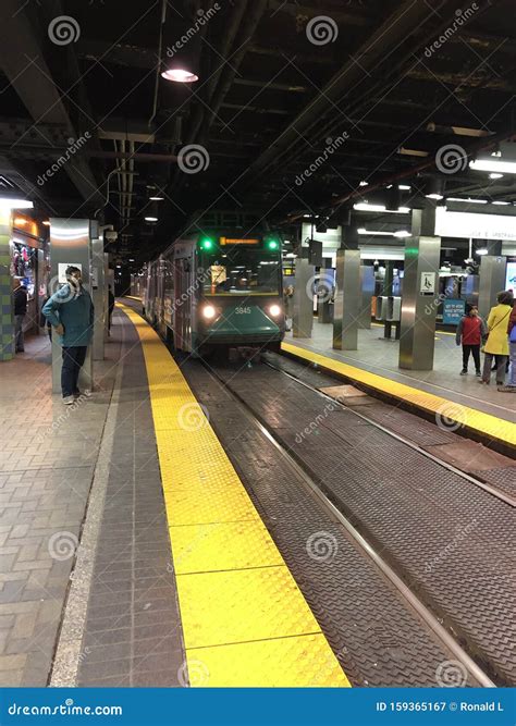 Boston Subway Mass Transportation System Editorial Photography - Image