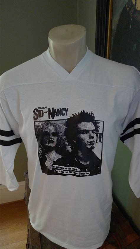 Size M 42 1980s Side Nancy Sex Pistols Jersey Shirt Single Sided Single Stitched