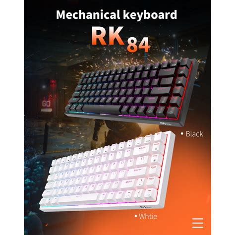 Royal Kludge Rk Tri Mode Hot Swappable Rgb Backlit Bluetooth G Mechanical Keyboard Rk