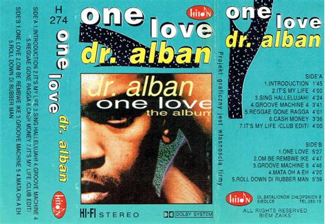 Dr Alban One Love The Album 1992 Cassette Discogs