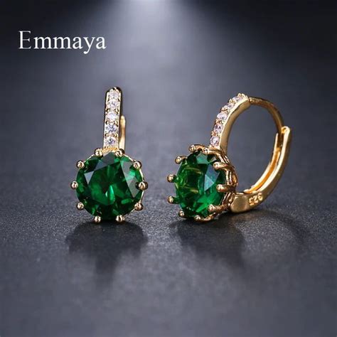 Серьги женские бижутерия висячие круглые с зеленым камнем и со стразами ...