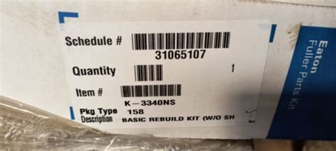 K3340 Eaton Fuller REBUILD KIT - OEM K-3340 for sale online | eBay