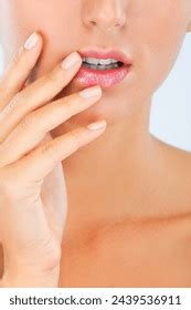 Portrait Smile Nude Woman On Studio Stock Photo Shutterstock