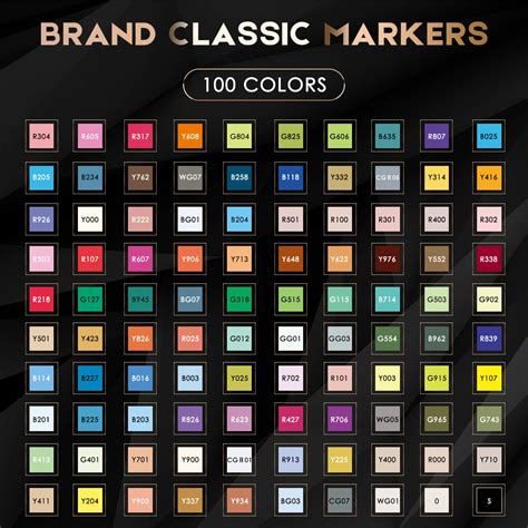 Caliart Markers Color Chart Printable Printable Templates