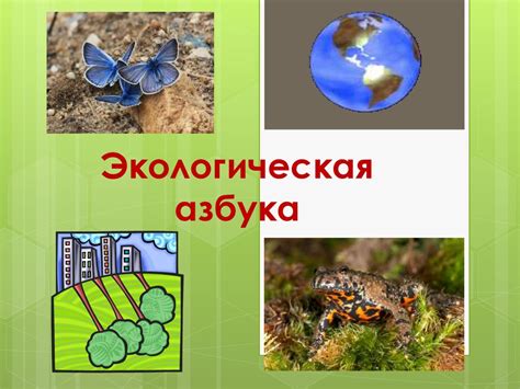 Экологическая азбука - презентация онлайн