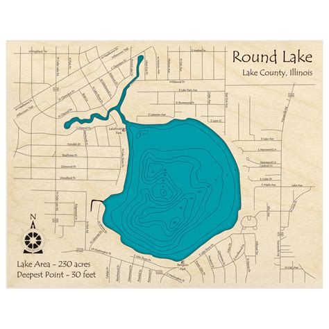 Round Lake Custom Laser Cut Art Lake Art Llc