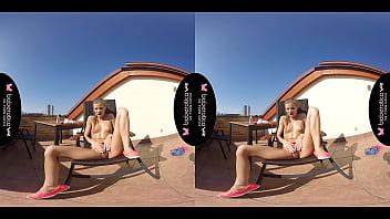 Solo Blonde Fuck Doll Sarah Kay Is Masturbating In VR XVIDEOS