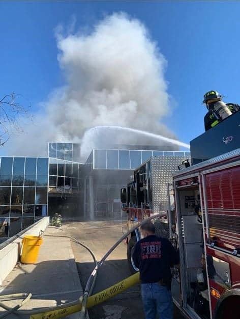 Park Ridge Firefighters Battle Two Alarm Blaze At Former Sony Campus