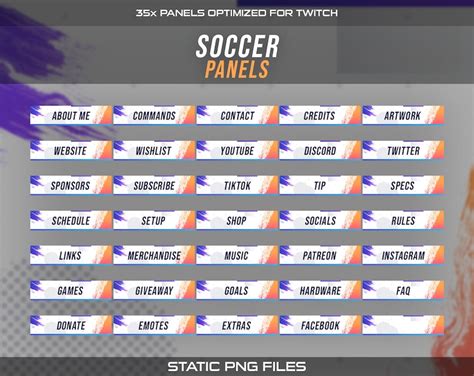Animated Soccer Twitch Overlay Package For Streamers Football White