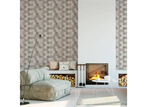 Papel Parede Adesivo Geometrico Nude Bege Sala Quarto M em Promoção é no Buscapé