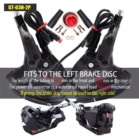 Electric Vehicle Brake Setfor E Bike Hydraulic Brake Caliper Set 2pin