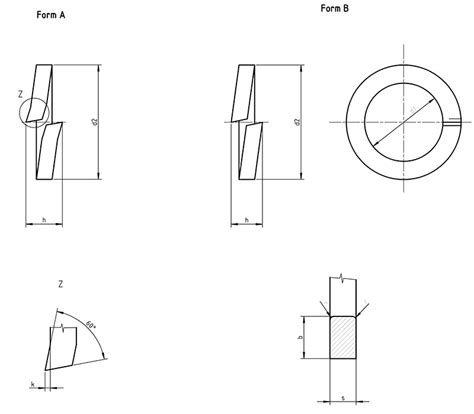 Din 127 B Spring Lock Washers Form B