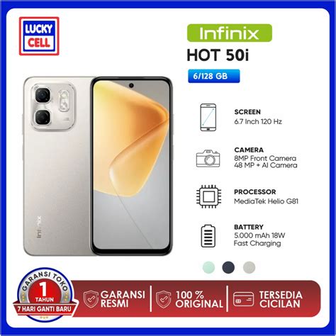 Jual Infinix Hot I Gb Up To Gb Extended Ram Lucky Cell Ciracas Official Shopee