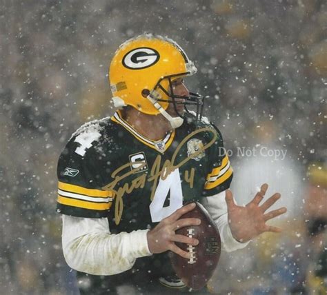 Brett Favre Packers Snow