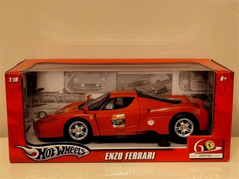 Hot Wheels 1 18 1 Model Sports Car Ferrari Enzo 60th Anniversary Edition Relay Catawiki