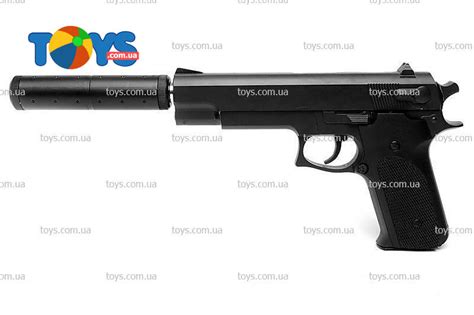 Игрушечный пистолет, с глушителем и пулями - Игрушечные пистолеты в ...