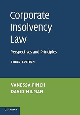 Corporate Insolvency Law Perspectives And Principles Amazon Co Uk