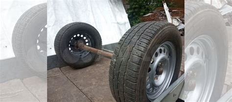 Ось на колесах для прицепа купить в Екатеринбурге | Авито