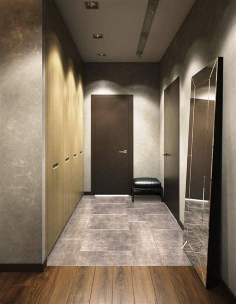 Дизайн коридора плитка с ламинатом 92 фото
