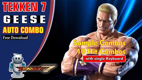 Geese Howard Auto Combo Tekken Sample Combos Hit Combos Youtube