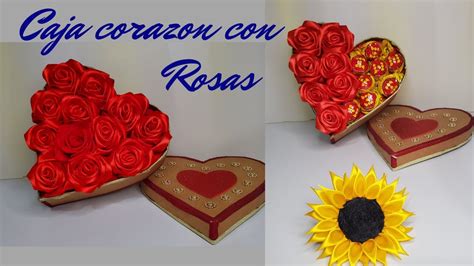 Arreglos Florales En Caja De Corazon Ideas Youtube