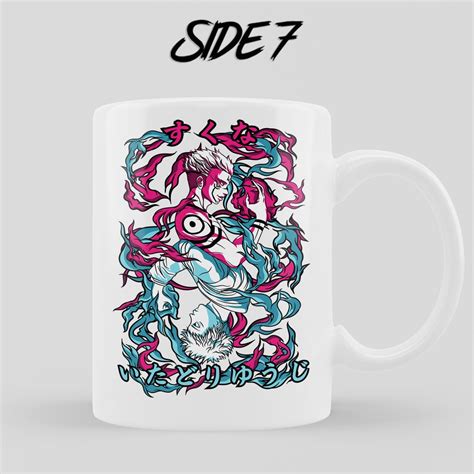 Side Jujutsu Kaisen Gojo Japan Anime Personalized Gift Kitchen Coffee