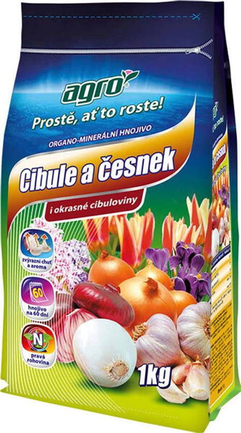 AGRO Organo minerální hnojivo cibule a česnek 1 kg Hnojiva Garden