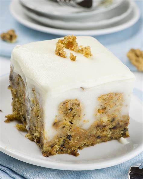 Carrot Cake Poke Cake - OMG Chocolate Desserts