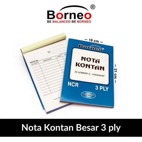 Jual Nota Kontan Besar 3 Ply 25 Lbr Shopee Indonesia