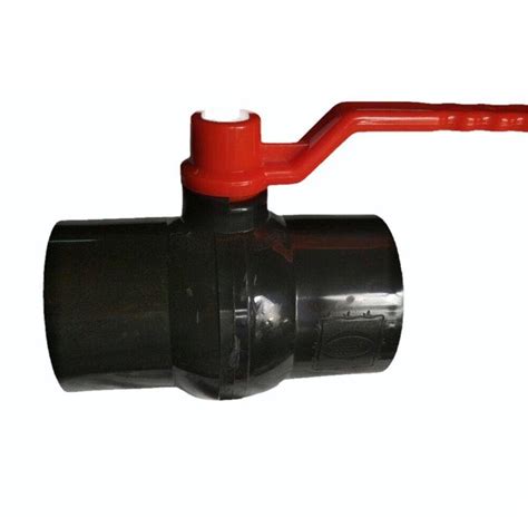 Black And Red Pp Solid Ball Valve Valve Size Mm Flangend At Rs