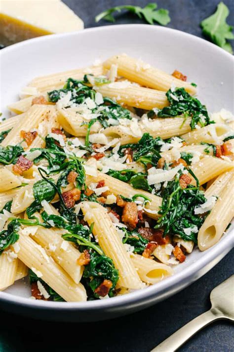 Pancetta Pasta (20 minute recipe!) - Pinch and Swirl