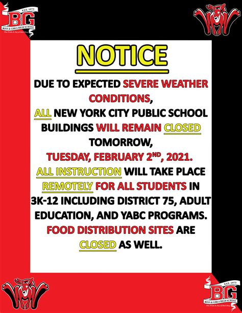 School Closed Due To Weather