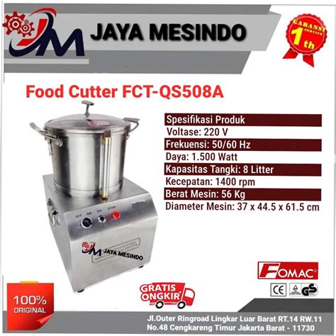 Jual Mesin Pemotong Buah Dan Sayuran Mesin Food Cutter Fct Qs A