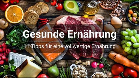 11 Tipps für eine ausgewogene Ernährung YouTube