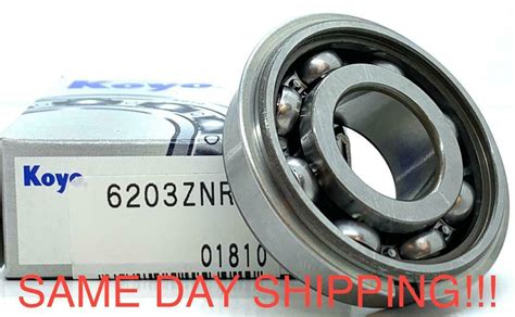 6203 ZZ NR KOYO 6203 ZNR Shielded Bearing with a snap ring 17x40x12 mm ...