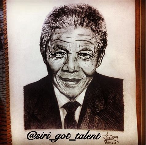 Nelson Mandela Portrait By Siri Got Talent On Deviantart